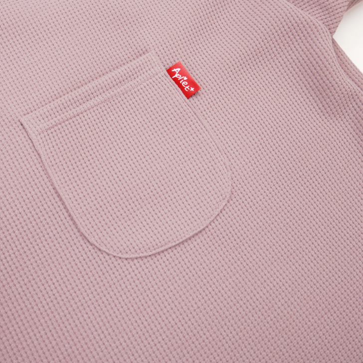 ワッフル生地のポケットＴシャツ