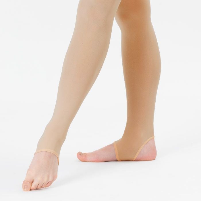 すぐれた伸縮性ですいつくようなフィット感のバレエタイツ