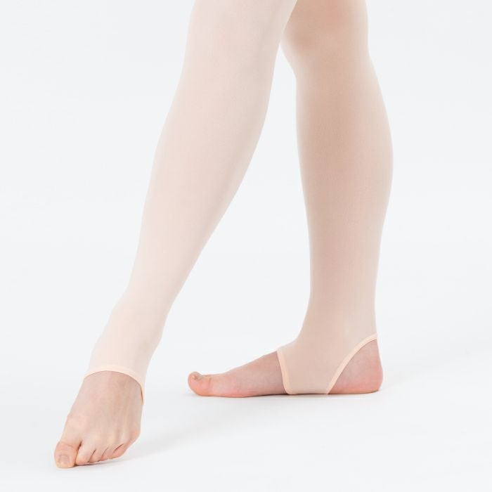 すぐれた伸縮性ですいつくようなフィット感のバレエタイツ