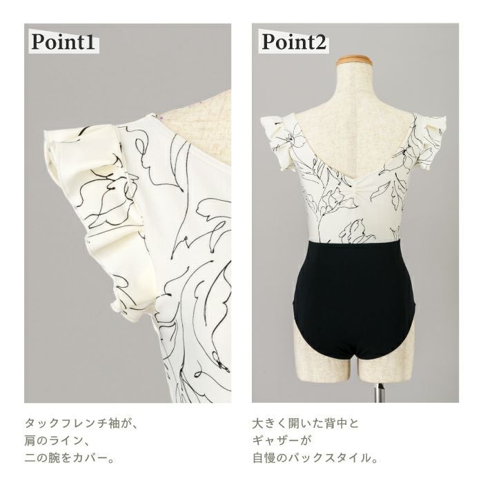 フラワータッチ切替レオタード｜バレエ&フィットネスウェア【NAWAMALL】