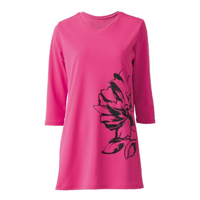 身体のラインを拾わない肉厚なチュニック