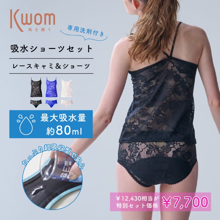 Kwom 吸水ショーツ【レースセット】福袋